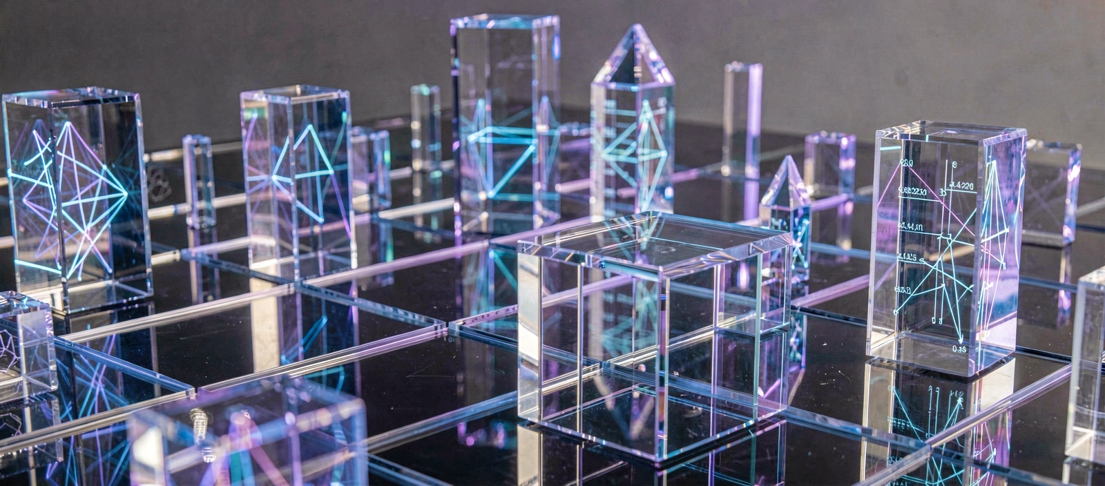 Alphanumeric data visualization concept