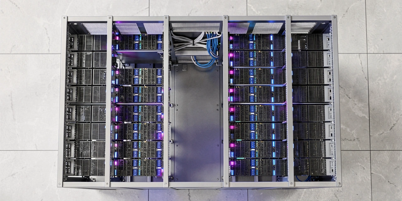 Server infrastructure representing our secure data processing